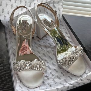 Badgley Mischka Clara Sandals - Wedding Block Heels